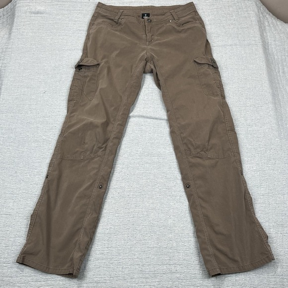 Kuhl Spire Roll Up Pants Womens 10 Short Beige Convertible Hiking Outdoors - Picture 1 of 8